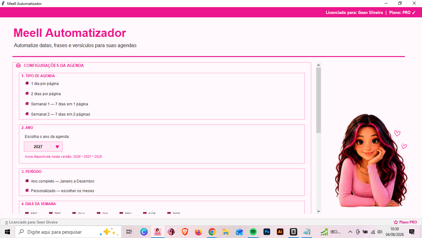 Interface do Meell Automatizador PRO