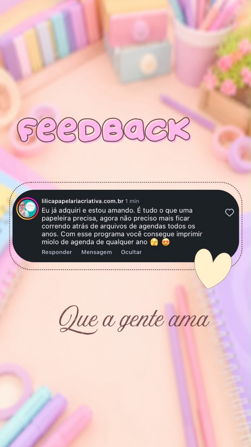 Depoimento real de papeleira sobre o Agenda Creator Pro